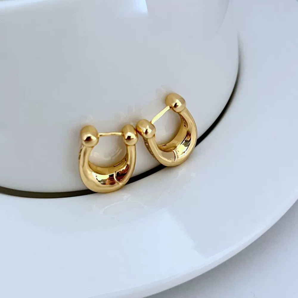 Coach Petite Rhinestone Initial Earrings